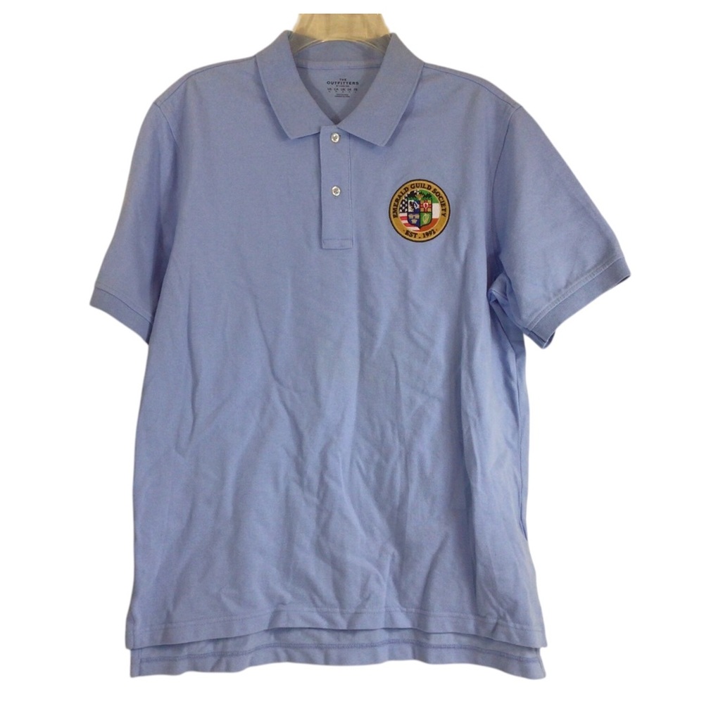 The Outfitters Emerald Guild Society Sky Blue Polo Shirt